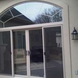 12 ft patio door transom with grills