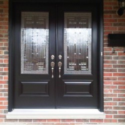 Double door with executive panels