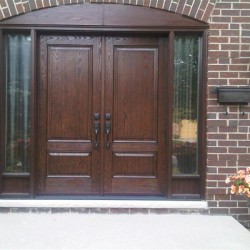 Executive double door system with matching sidelights