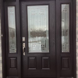 FIBERGLASS DOOR WITH MATCHING SIDELIGHTS