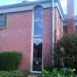 Large window with round top