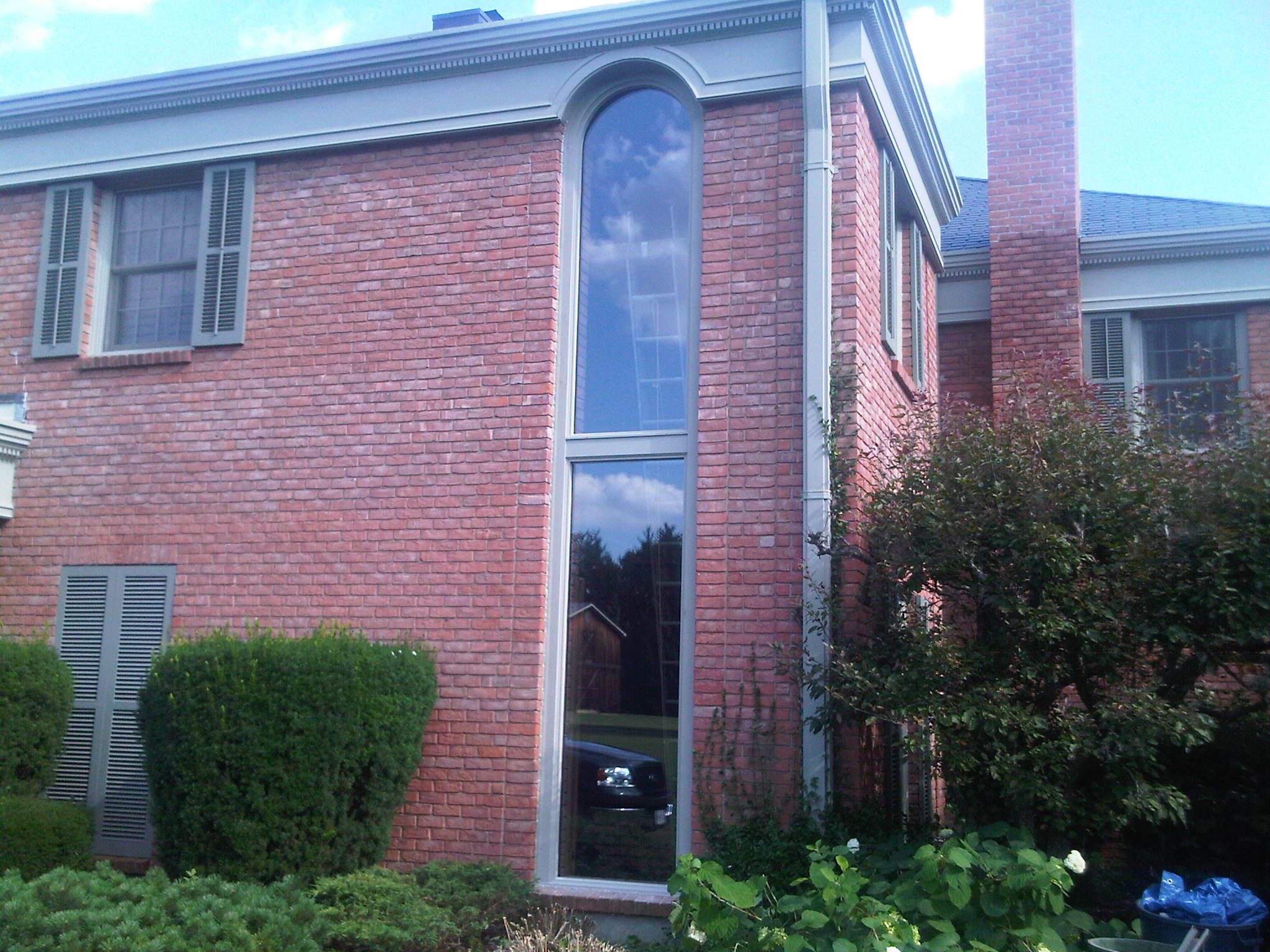 Large window with round top