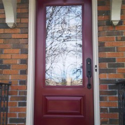 Steel door with Artefero glass