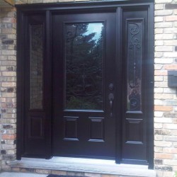 steel door with artefero glass