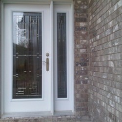 steel door with sidelight one side